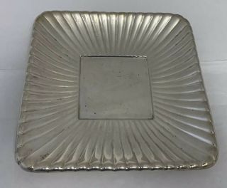 Reed & Barton Mid Century Modern Sterling Silver Bowl Dish Tray 8.  5”x8.  5” 394 Gr
