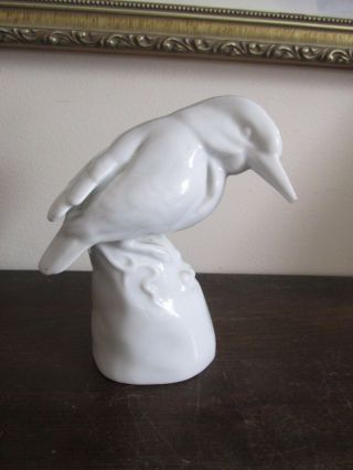 Vintage Karl Ens Volkstedt Germany Porcelain White Bird Figurine