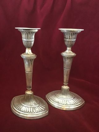 Antique Silver Martin,  Hall & Co Candlesticks Candle Holders,  1899