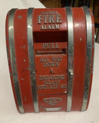 Vintage Edwards Pull Fire Alarm Box