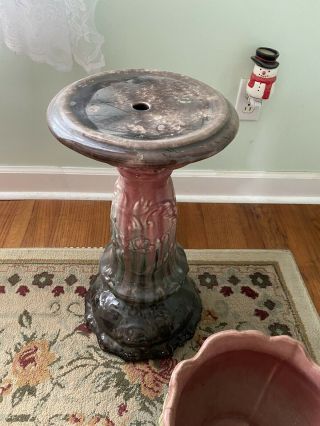 Very Rare WELLER Matching jardiniere and pedestal C.  1900 - 1925 American antique 3