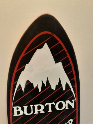 Vintage 1987 Burton Performer Elite 140 Snowboard Black & Red PLEASE READ 3