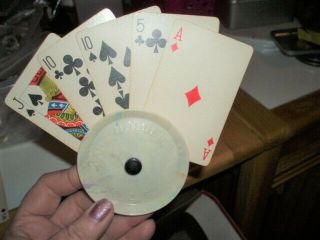 Vintage E - Z Grip Playing Card Holders Set Of 4 Poker Canasta Bridge Pinocle
