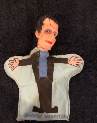 Vintage Herman Monster Hand Puppet
