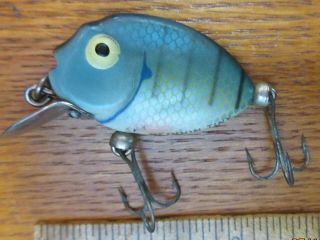 Heddon Tiny Pumpkin Seed Lure With Bell Hardware Good