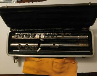 Vintage Bundy Selmer Usa Student Flute W/ Case Sn 311325
