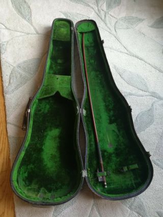 Antique Old Violin Vintage Fiddle Hard Case For 4/4 Size,  Bow