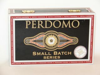 Perdomo Empty Cigar Box Small Batch Series 4x46 Half Corona Maduro
