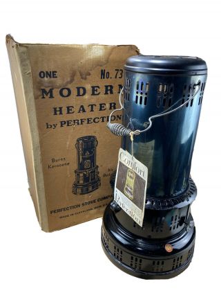 1954 Antique Vintage Perfection Kerosene Heater W Box Old Stock Nos