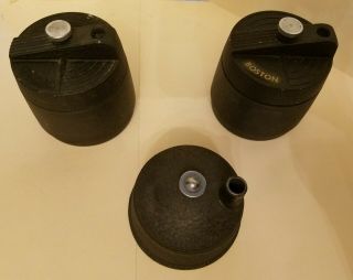3 Vintage Mechanical/drafting Cast Iron Pencil Sharpeners.  2 Boston,  Unknown
