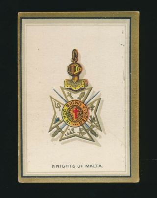 1911 T56 Emblem Cigarettes Emblem Series (1 - 50) 19 Knights Of Malta