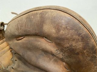 Vintage Clay Dalrymple Baseball Glove Spalding Catcher’s Mitt Circa 1960s 2