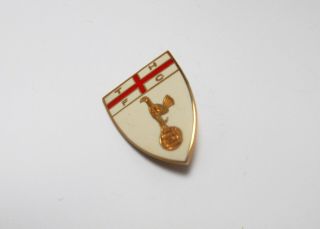 Tottenham Hotspur Fc - Vintage Enamel England Shield Badge.