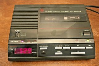 Ge Proseries 2 - 9882a Answering System Machine Vintage With Two Cassettes