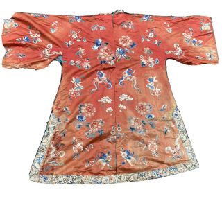 A Large 19th Century Chinese Embroidered Robe