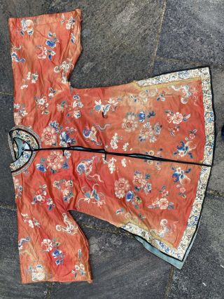 A large 19th century Chinese Embroidered robe 2