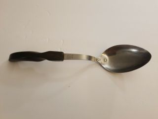 Vintage Cutco Basting Serving Stainless Steel Spoon No.  12 Brown Swirl Handle