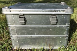 Pre - Owned Vintage Made In Germany Zarges Aluminum Equipment Flight Case Chest