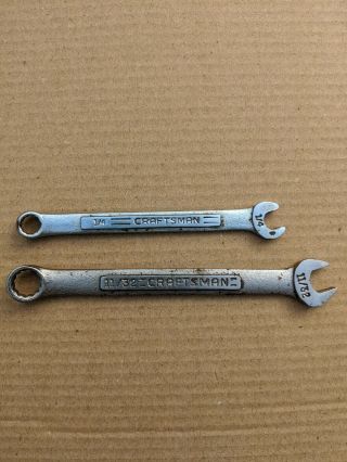 Vintage Craftsman Spanner Tools Set Of Two 1/4 And 11/32