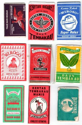 9 Mixed Indonesia - Cigarette Rolling Papers