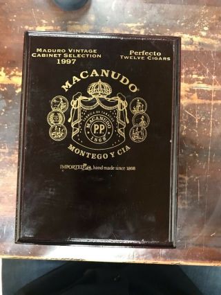 Macanudo Montego Y Cia Wood Cigar Box Maduro Vintage Cabinet Selection Perfecto 2