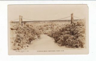 Suspension Bridge Northbridge Sydney Nsw Vintage Rose Series Rppc Australia