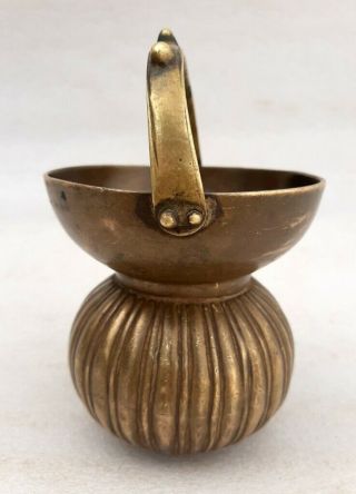 1850 ' s Antique Old Brass Hindu Religious Saint Priest Rare Water Pot Kamandal 3
