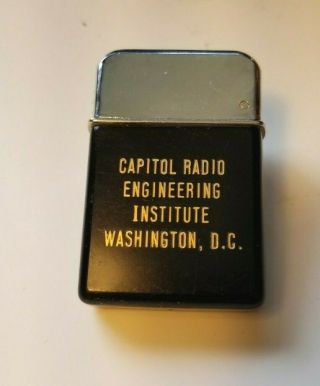 1950s Capitol Radio Engineering GEM Advertising Cigarette Lighter Washington,  DC 2