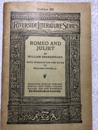 1911 Vintage Riverside Literature Series Shakespeare 