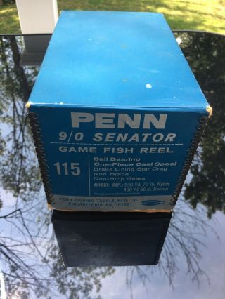 Vintage Penn Senator 9/0 Big Game Saltwater Conventional Fishing Reel