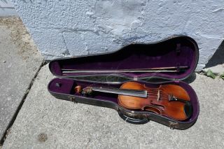 Antique Late 1800s German Caspar Da Salo In Brescia 4/4 Violin,