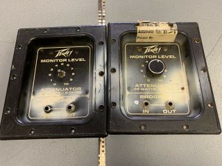 2 Vintage Peavey Monitor Speaker Crossover Boxes