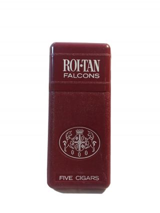 Vintage Roi - Tan Falcons Plastic Cigar Case