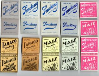 10 Different Smoking Square - Cigarette Rolling Papers