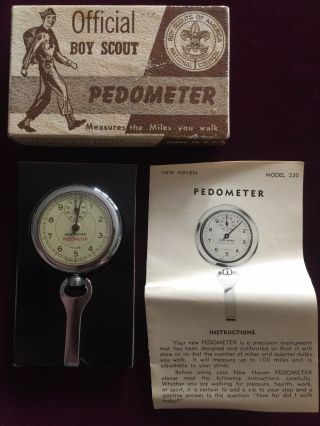 Vintage Boy Scout Official Pedometer W/instructions - Haven