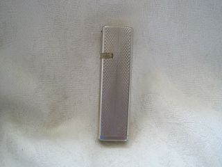 VINTAGE Metal Pocket LIGHTER by PAOLO X Smoking Tobacciana LADIES Engine Turned 2