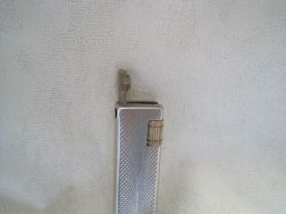 VINTAGE Metal Pocket LIGHTER by PAOLO X Smoking Tobacciana LADIES Engine Turned 3