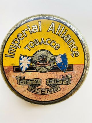 Vintage Metal Imperial Alliance Tobacco Box