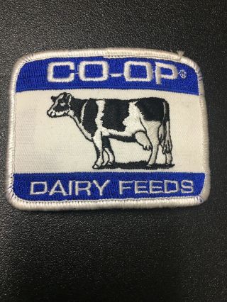 Vintage K Brand Farmer Cooperative Co - Op Dairy Feed Cattle Cow Advertising Patch