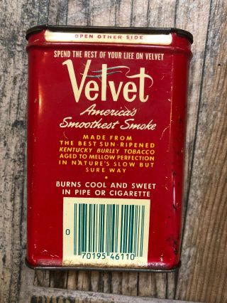 Vintage Velvet Brand Pipe and Cigarette Tobacco Tin & Lucky Strike Tins 2