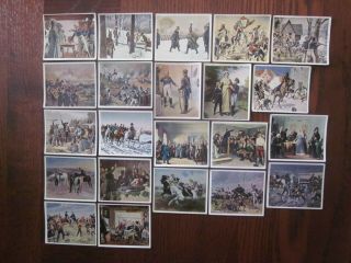 22 German Cigarette Cards Of The Napoleonic Wars (1806 - 15),  Issued In 1934