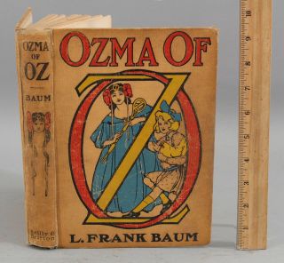 Antique 1907 First Edition Ozma Of Oz,  L.  Frank Baum Illustrated Book,  Nr