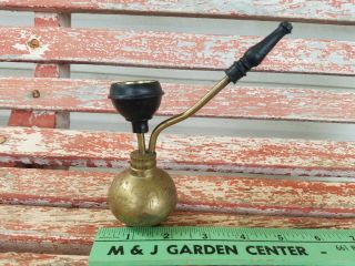 Vintage Hand Carved Brass Water Smoking Pipe From India