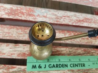 Vintage Hand Carved Brass Water Smoking Pipe From India 3