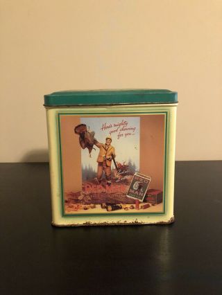 Vintage 1989 Red Man Chewing Tobacco Limited Edition Cillector Tin - Hunting