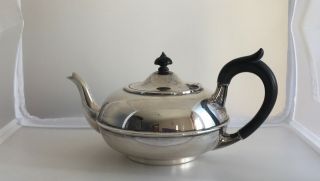 Vintage Art Deco Bbs Ld Birmingham Hallmarked Solid Silver Teapot 1932