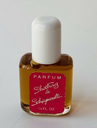 Vintage Shocking By Schiaparelli Mini Perfume Bottle Full 1/4 Oz.