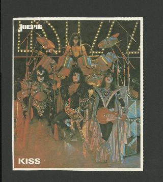 Kiss - Gene Simmons - Rock Music Band - Vintage Joepie Sticker Card G