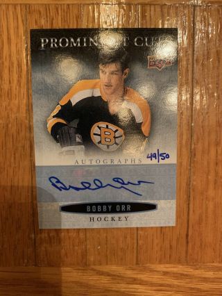Bobby Orr 2018 Upper Deck Nscc Hockey " Prominent Cuts " Autograph Auto 49/50
