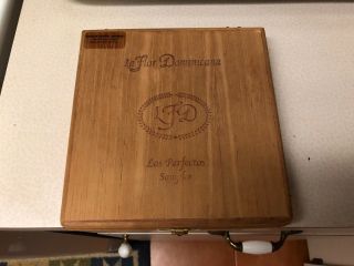 Euc Vintage Los Perfectos Sampler Cigar Box Wooden Handmade La Flor Dominicana